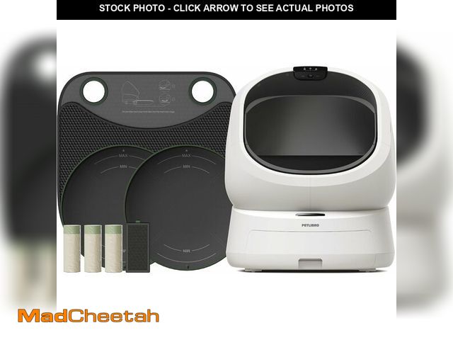 Lot 74-14251034 - PETLIBRO Automatic Litter Box with Accessories Kit, Large Open-Top Self Cleaning Litter Box with AI-...