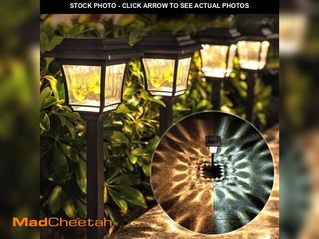 Lot 74-12217763 - LeiDrail Solar Pathway Lights 8 Pack Solar Garden Lights with 2 Modes Waterproof Outdoor Path Light ...