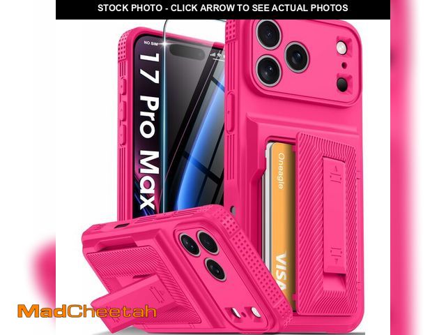 Lot 74-14383635 - Oneagle Wallet for iPhone 17 Pro Max Case with Card Holder (4-5 Cards) [RFID Blocking] [Screen Prote...