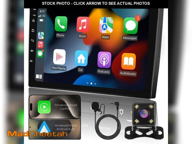 Lot 74-12222320 - WENMENGDE 10" IPS Full Touch 2+32G Double Din Car Radio Audio Video Stereo Receivers with Wireless C...