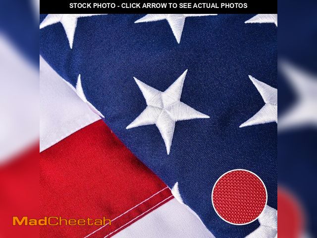 Lot 74-14264400 - American Flag for Outside 4x6 Ft - TearProof Series Outdoor Use US Flags - Long Lasting, Fade Resist...