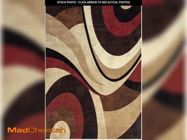 Lot 74-12448118 - Home Dynamix Tribeca Slade Contemporary Abstract Area Rug, Brown/Red, 3'11"x5'2" - USED
