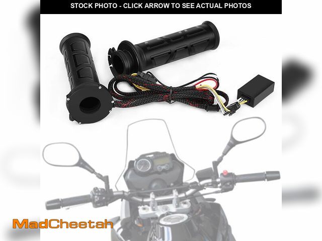 Lot 74-12603551 - Heated Grips Motorcycle Handlebar Grips 1 Pair 22mm(7/8") , Electric Fast Heated Handlebar Grips, Un...