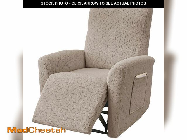 Lot 74-14267334 - FUANGUI Recliner Chair Covers 4-Pieces Small Recliner Cover for Recliner Chair, Non Slip Covers Wash...