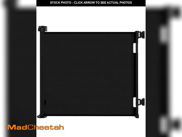 Lot 74-12400003 - (MISSING HARDWARE) Retractable Baby Gates for Stairs, Mesh Dog Gate for Doorways, 33.6" Tall, Expand...