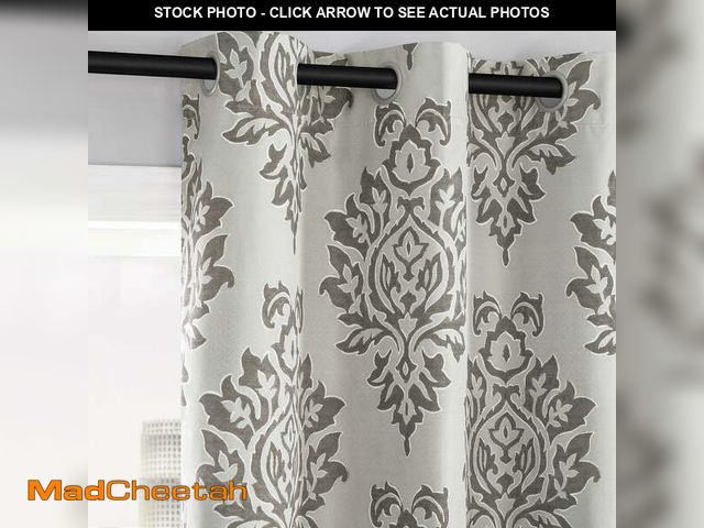 Lot 74-12886463 - Sun Zero Arlo 2-Piece Textured Thermal Insulated Room Darkening Grommet Curtain Panel Pair, Brown Da...