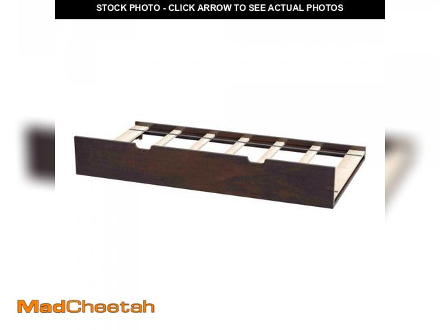 Lot 74-12277854 - Max &amp; Lily Twin Trundle Bed, Walnut Brown - UNUSED