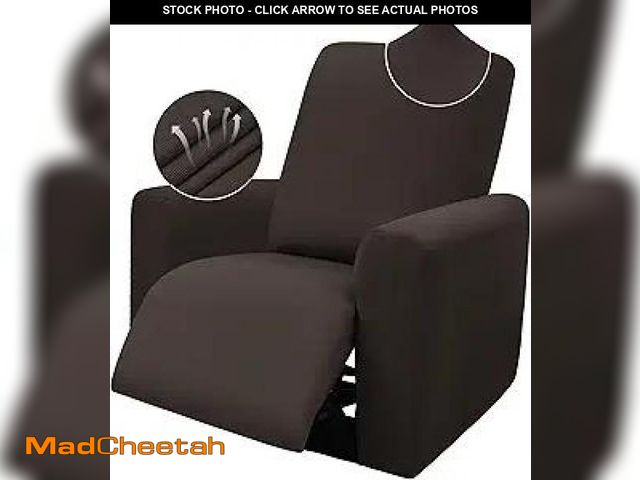 Lot 74-12126562 - ROFASVCO Cool Reclining Couch Covers Stretch 4-Pieces Sofa Recliner Chair Covers with Arms Non Slip ...