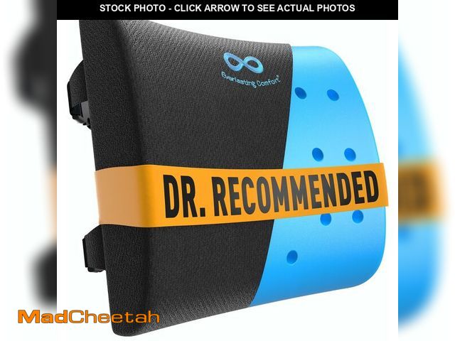 Lot 74-13624522 - Everlasting Comfort Lumbar Support Pillow for Office Chair - Memory Foam Back Cushion for Car Seat -...