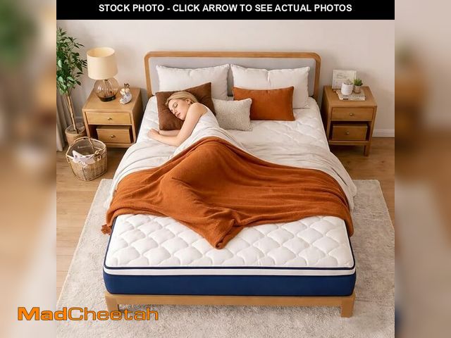 Lot 74-14602582 - Kesyup 12-inch Hybrid Queen Mattress in a Box - Gel Memory Foam &amp; Pocket Springs for Back Pain R...