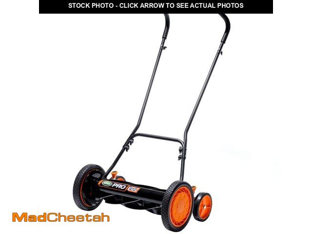 Lot 74-14306861 - (MISSING SIDE BARS) Scotts 18 in. Manual 7-Blade Push Walk Behind Reel Lawn Mower - UNUSED
