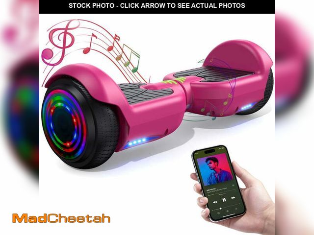 Lot 74-14352845 - Tcdjtc Hoverboard with Bluetooth and Led Lights, Balance Board for Kids, Kids Outdoor Toys with 9 Mp...