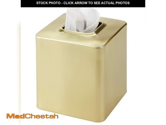 Lot 74-14382862 - mDesign Metal Square Tissue Box Cover for Bathroom - Modern Steel Holder/Dispenser for Paper Facial ...