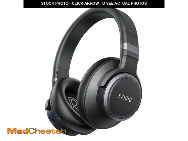 Lot 74-12438299 - KVIDIO Active Noise Cancelling Headphones, 70 Hours Playtime Bluetooth Headphones Wireless with Micr...