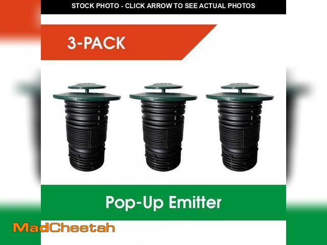 Lot 74-12365426 - RELN Pop-Up Drainage Emitter with Flexible Elbow for 4 in. Drain Pipes (3-Pack) - UNUSED