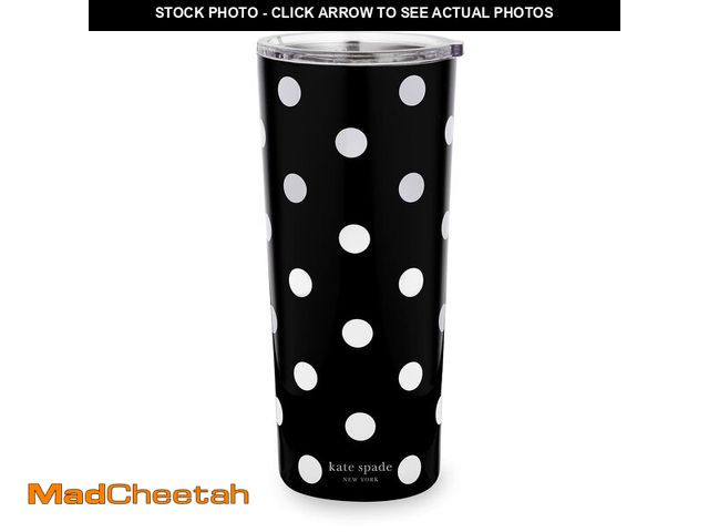 Lot 74-13544733 - kate spade new york Cute Stainless Steel Mug, 24 Ounce Travel Tumbler, Double Wall Insulated Cup wit...