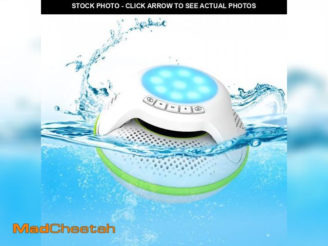 Lot 74-12311778 - Portable Bluetooth Speakers,Wireless Floating Speaker Stereo with Waterproof IPX7 and Colorful LED L...