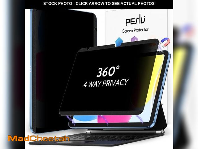 Lot 74-12311517 - Peslv 4 Way Magnetic Privacy Screen Protector for iPad 10th Gen 2022 10.9" &amp; iPad 11th Gen A16 2...