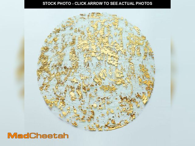 Lot 74-14213637 - Snowkingdom 100 Pack Gold Disposable Placemats Foil Mesh 13 Inch Round Pressed Fall Table Mates 100 ...