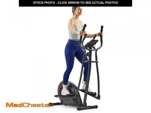 Lot 74-12106472 - Sunny Health &amp; Fitness Smart Elliptical Machine w/300LB Capacity &amp; Pulse Sensor Built-in, 12...