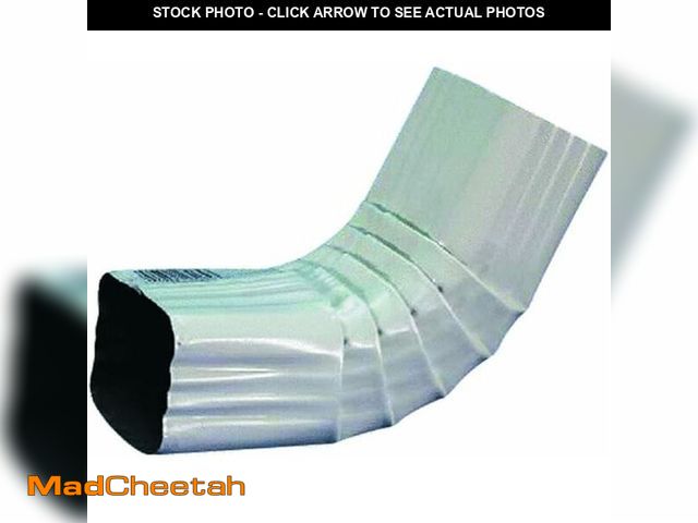 Lot 74-14079821 - amerimax 47264 Gutter Front Elbow, Style A, 75 Degree, White Aluminum, 3 x 4 In. (pack of 8) - UNUSE...