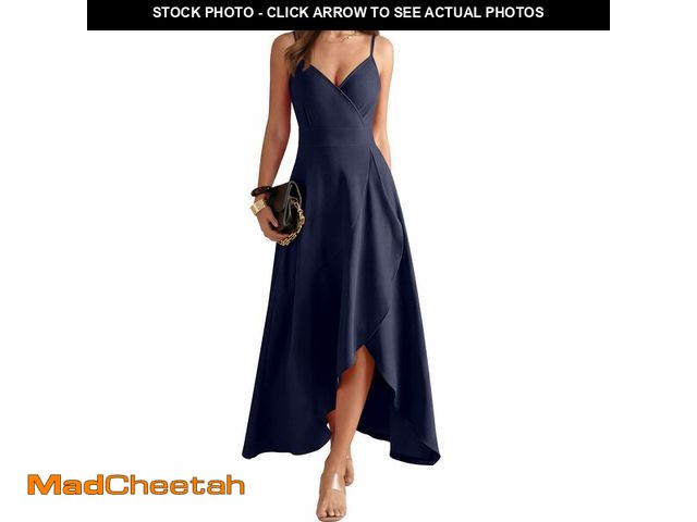 Lot 74-14294443 - ANRABESS Formal Dresses for Women Evening Party Cocktail Long Dress Split Elegant V Neck Wrap Ruffle...