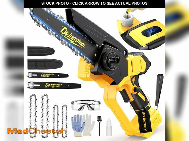 Lot 74-14265975 - Cordless Mini Chainsaw Compatible with Dewalt 20V MAX Battery, 6 Inch &amp; 8 Inch Small Electric Ch...