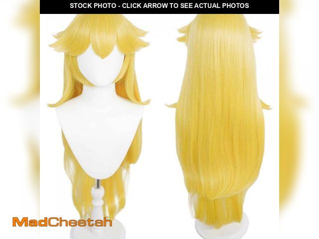 Lot 74-12432726 - ANOGOL Hair Cap+Princess Wig Long Wavy Halloween Cosplay Wig Yellow Costume Party Wigs Anime Wigs Ye...