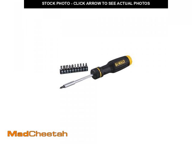 Lot 74-12491854 - (MISSING BITS) DEWALT Ratcheting Multi-Bit Screwdriver Set (11-Piece) - UNUSED