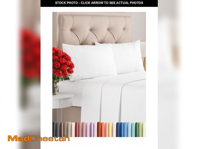 Lot 74-12215929 - Full Size 4 Piece Sheet Set - Comfy Breathable &amp; Cooling Bed Sheets Set - Hotel Luxury Bedding f...