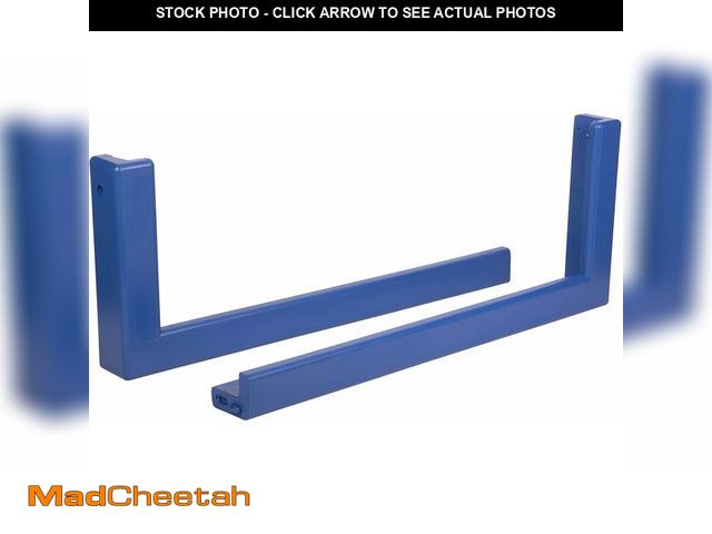Lot 74-12633051 - (BENT ON END) Goalsetter Basketball Backboard Edge Pads for Added Player Safety (Blue, 48") - USED
