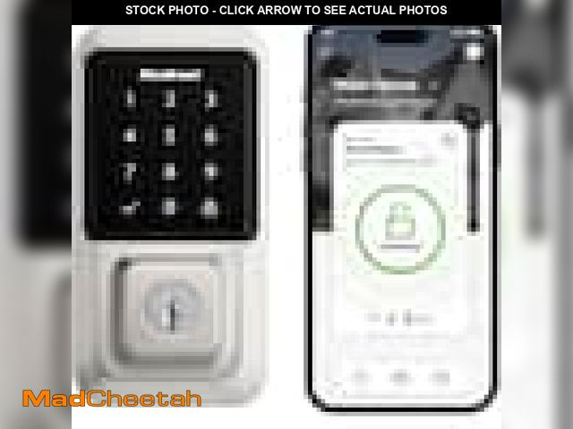 Lot 74-12425411 - Kwikset HALO Satin Nickel Single-Cylinder Keypad Electronic Smart Lock Deadbolt Featuring SmartKey, ...