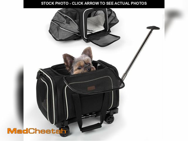Lot 74-13040653 - Pet Carrier for Travel - 15 LBS MAX Dogs/Cats Expandable - Airline Approved &amp; Roomy - Premium Pe...