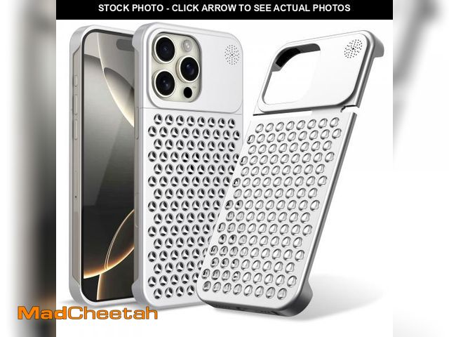Lot 74-11845531 - Arae for iPhone 16 Pro Max Case, Metal Case Anti-Fall Heat Dissipation, Anti-Scratch Slim, Aluminum ...