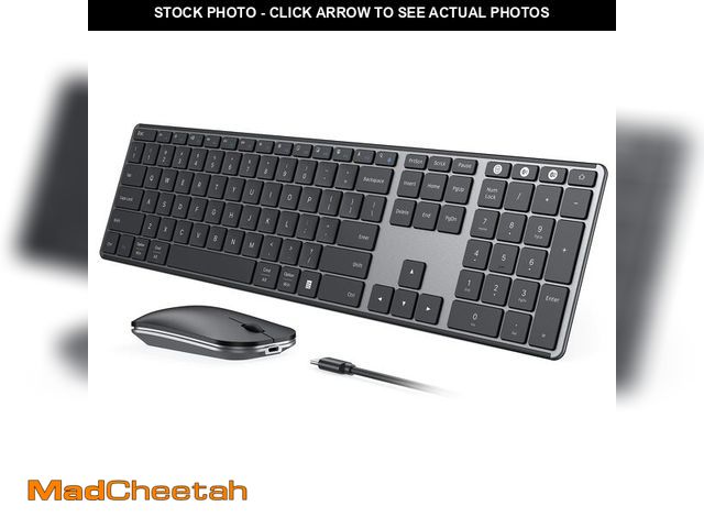 Lot 74-14384908 - seenda Wireless Bluetooth Keyboard and Mouse Combo, SKM64-3 Rechargeable Slim Quiet Keyboard Mouse, ...