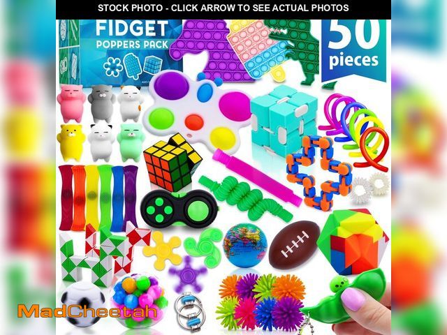 Lot 74-14267053 - Fidget Poppers Pack Ã¢â¬â 50 Pcs Fidget Toys, Party Favors for Kids 8-12, Stocking Stuffers, Bulk...