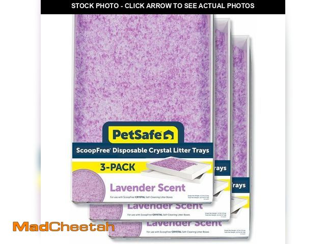 Lot 74-13733937 - PetSafe ScoopFree Disposable Crystal Cat Litter Tray - Easy Cleaning Box - Refill Tray for Automatic...