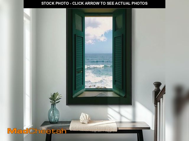 MadCheetah.com - Lot 74-13357514 - Framed Window Ocean Wall Art, Large ...