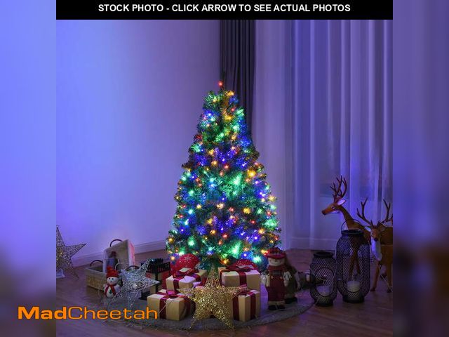 Lot 74-12887844 - Costway 4Ft Pre-Lit Artificial Christmas Tree Hinged 100 LED Lights - UNUSED