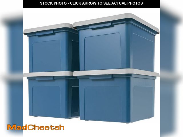 Lot 74-14068140 - IRIS USA File Box Plastic File Organizer for Letter/Legal File, Document Box, Durable Storage Bin To...