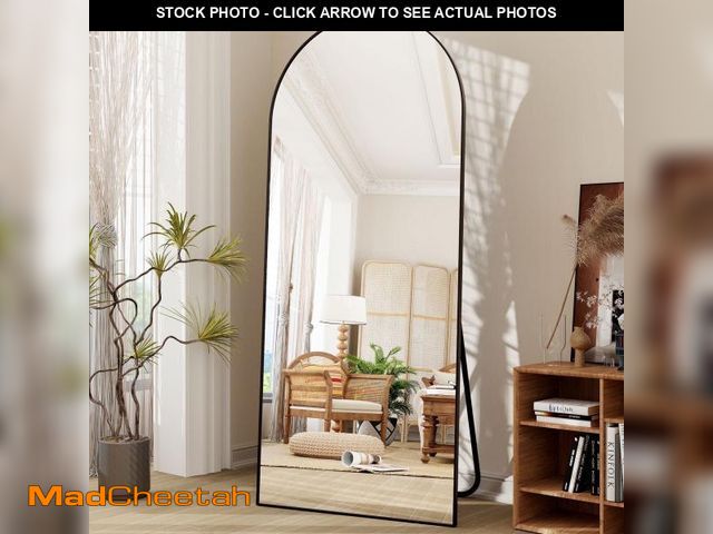 Lot 74-12403113 - BEAUTYPEAK 71"x 26" Oversized Full Length Mirror Arch Standing Floor Mirror Full Body Mirror, Black ...