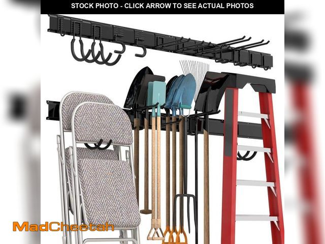 Lot 74-14444891 - Sttoraboks 68" Garage Tool Steel Rack Ã¢â¬â Father's Day Gift for Dad or Husband, 600 lbs Wall Mo...