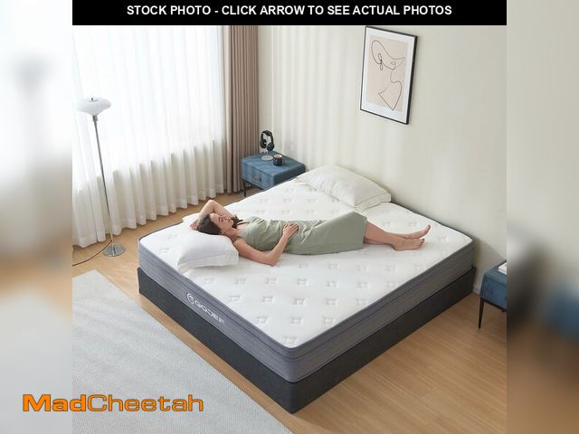 Lot 74-12787115 - Gojef Full Size Mattress, 12 Inch Hybrid Mattress in a Box with Independent Pocket Spring - Zoned Su...