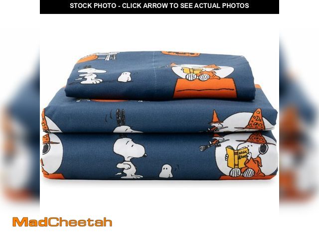 Lot 74-10822612 - Berkshire Blanket PeanutsÃ Kids Sheet Set Twin Size - 3 Pieces,Cute Character Snoopy Printed Soft M...