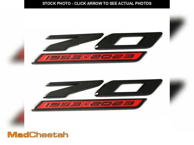 Lot 74-12708412 - 2pcs 70th Anniversary Side Emblem 3D Badges Replacement for 2020-2024 C8 Corvette Genuine GM 70th (B...
