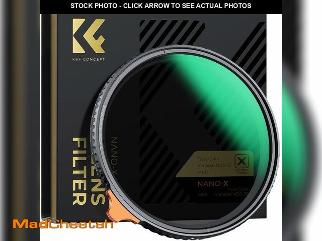 Lot 74-12437972 - K&amp;F Concept 82mm True Color Variable ND2-32 (1-5 Stops) ND Lens Filter, Adjustable Neutral Densi...