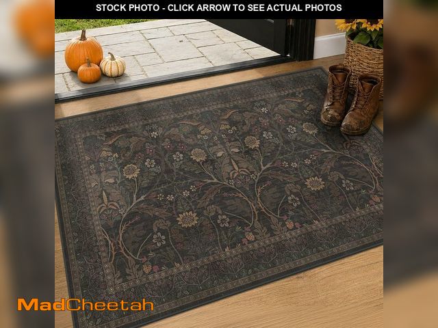 Lot 74-14581747 - Dark Brown 2x3 Washable Entry Rug, Throw Small Rugs for Entryway Kitchen Bathroom Indoor Door Mat, F...