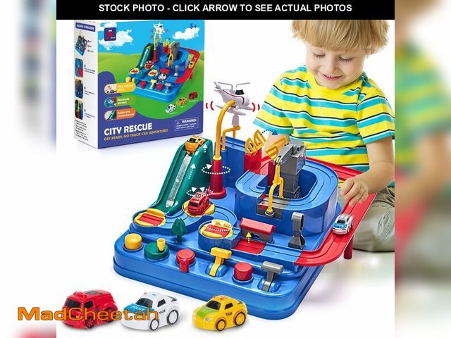 Lot 74-13543690 - Hahaland 3 Year Old Boy Toys - Race Track Toys, Car Toy for Boys 3-4, Puzzle Track Rescue Racer Game...