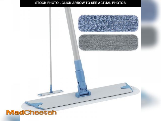 Lot 74-12431628 - 18'' Microfiber Mop for Floor Deep Cleaning, Extendable Long Handle with Aluminum Plate, Wet Mopping...