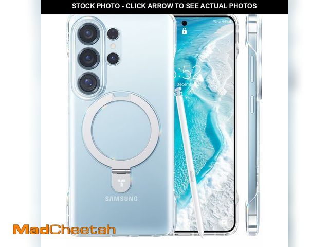 Lot 74-13631017 - TORRAS Ultra Slim for Samsung Galaxy S26 Ultra Case Clear with Magnetic Stand, [Never Yellow] [Fit f...